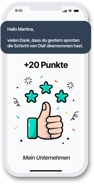 Value App Nachricht
